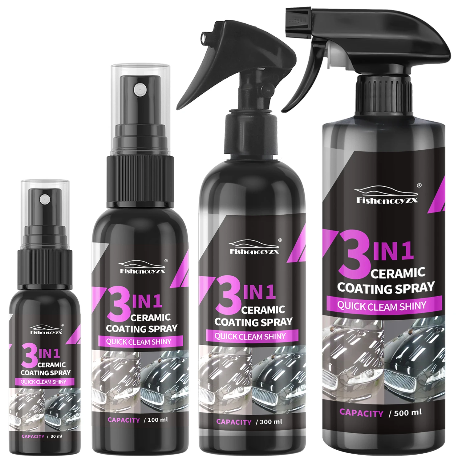 Nano Liquid Coating - رذاذ طلاء سيراميك للسيارات 3 في