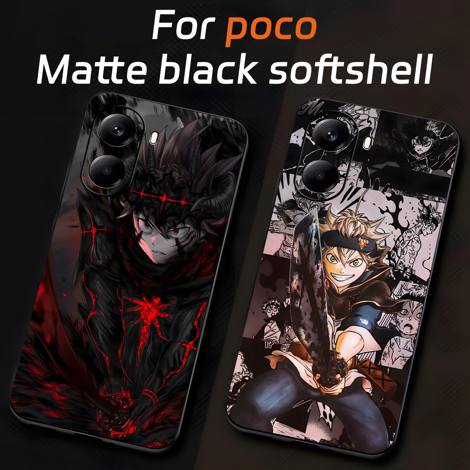 Xiaomi Poco X6 - غطاء هاتف أنمي بلاك كلوفر لشاومي